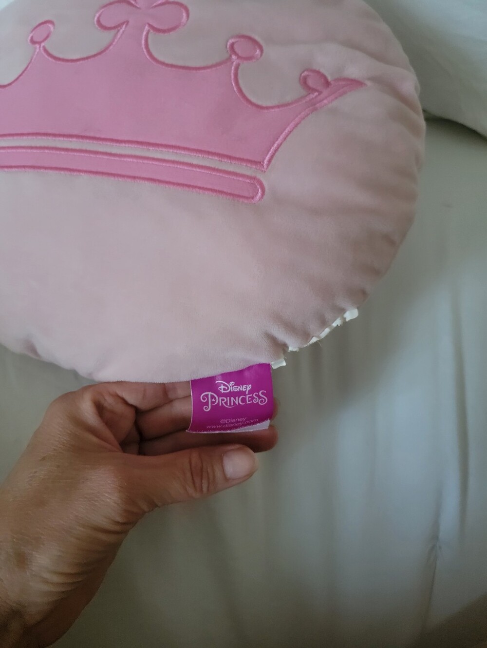 Disney Pink Crown Pillow - Picture 2 of 7